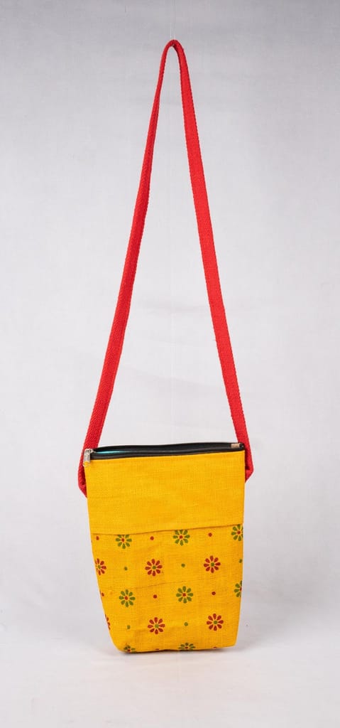 Sonchiriya jute yellow hand bag