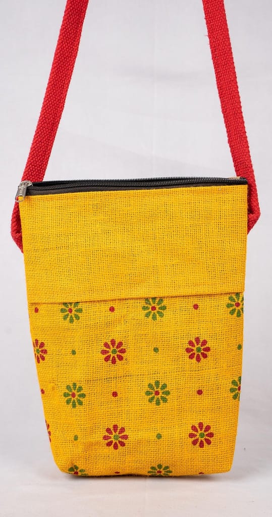 Sonchiriya jute yellow hand bag