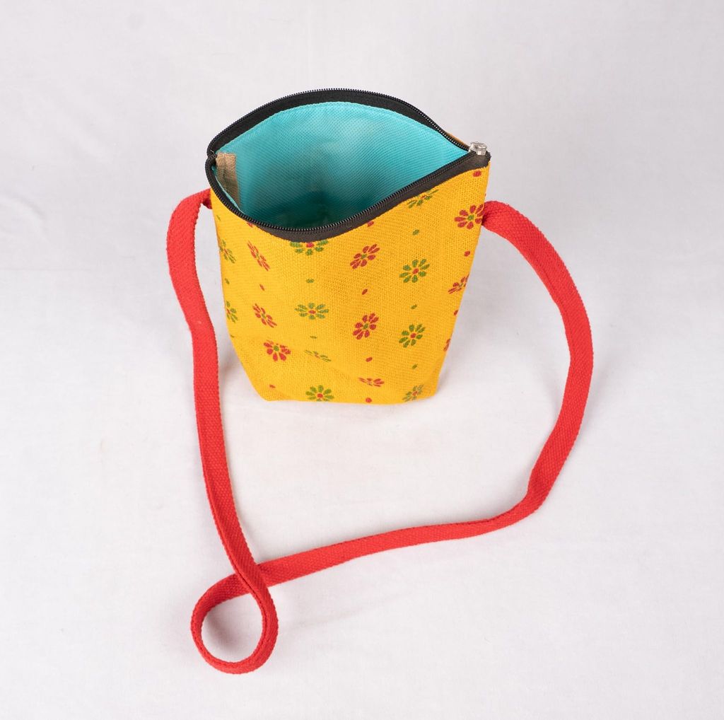 Sonchiriya jute yellow hand bag