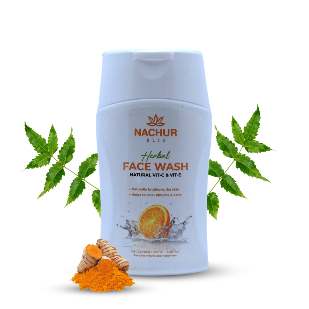 Tarushi Formulations Nachur Herbal Face Wash with Natural Vit-C & Vit-E, 100ml