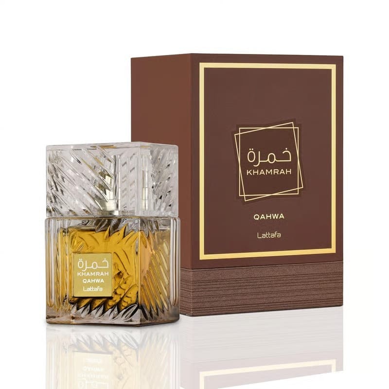 Lattafa Khamrah Qahwa Eau De Parfum 100ml/3.4 Fl.Oz – Unisex Perfume with Rich Coffee & Oud Notes | Long-Lasting Luxury Fragrance for Men & Women