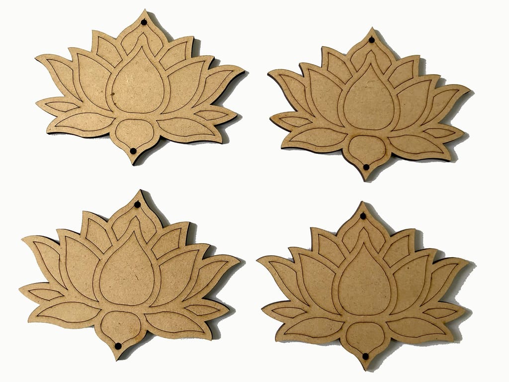Pichwai Painting MDF Cutouts,MDF Lotus Cutouts,Ganpati Decoration Items,Rangoli Making kit,Wall Hanging Decor,Diwali Decoration Items,Pongal Decoration,Pongal Gift - Flowers | Buy online on ZillyBuy