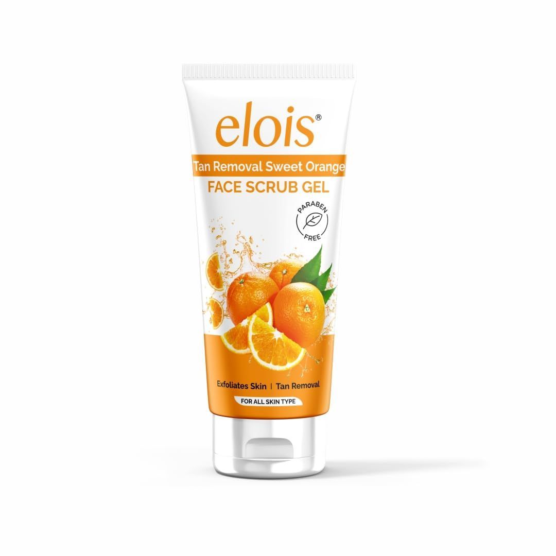 Elois Tan Removal Brightening & Revitalizing Face Scrub Gel with Vitamin C Suitable for All Skin Types | 100g