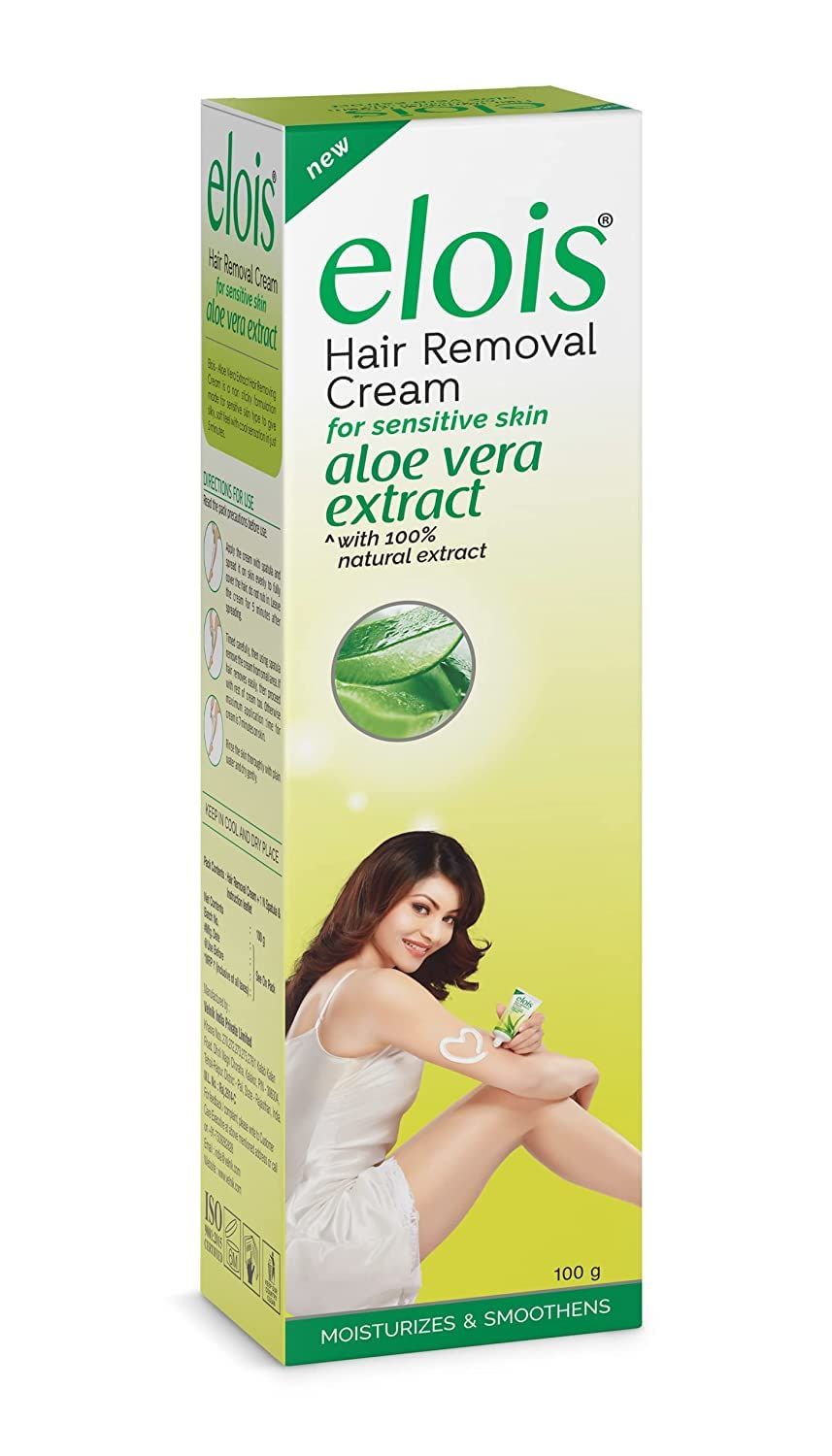 Elois Hair Removal Cream for Women With Aleo Vera Extract, Sensitive Skin(100g) 2x Longer Lasting Smoothness than Razors (Pack of 1)