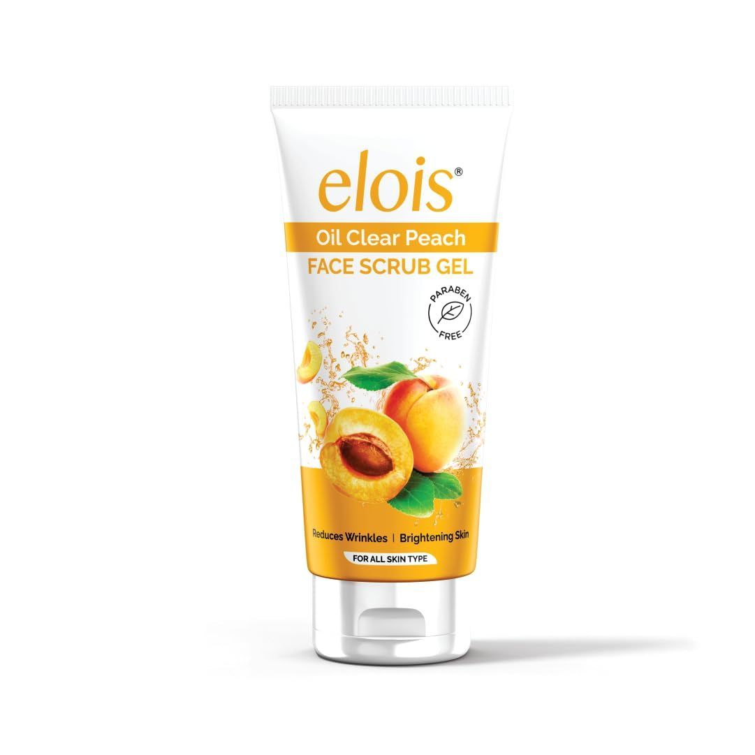 Elois Oil Clear Peach Face Scrub Gel for Oily & Acne-Prone Skin Types  100ml