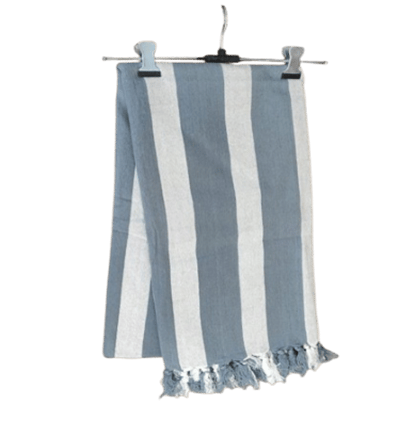 Dhaga Vishwas Ka Grey White Handloom Cotton Stoles
