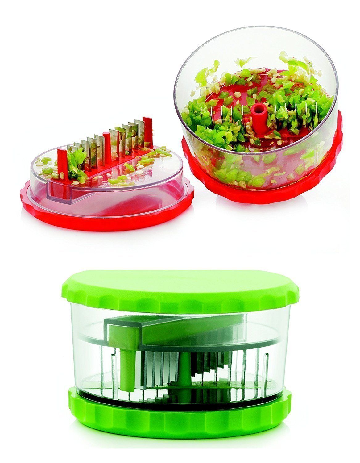 Multi Crusher for Ginger/Garlic Crusher Chilli, Ginger, Dry Fruits Chopper with Stainless Steel Blades