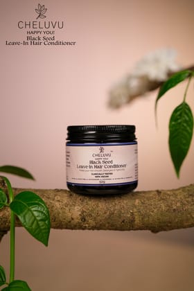 Cheluvu Leave-In Conditioning Cream - Natural Hair Care, Softens, Detangles, Frizz Control" 25 gm