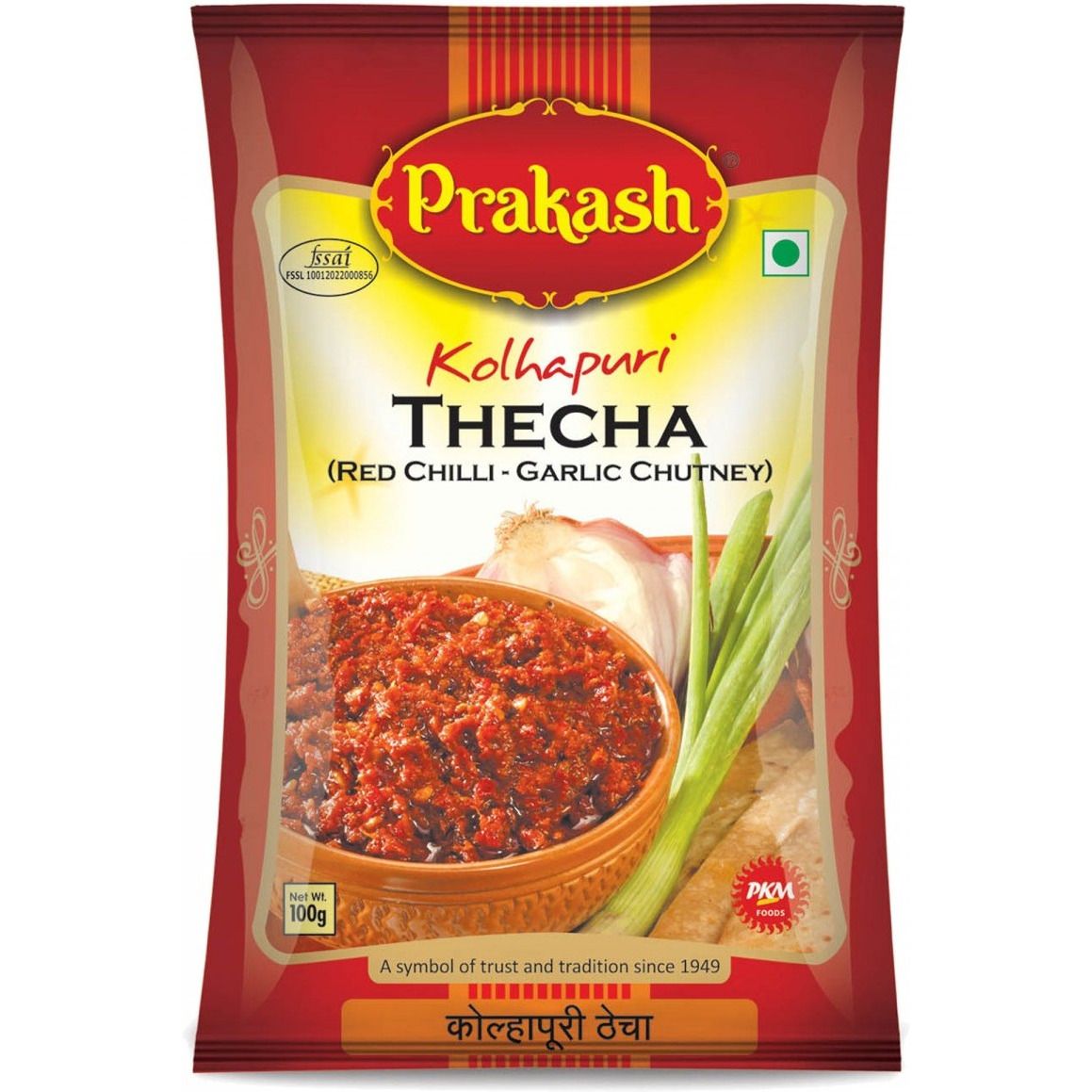 Prakash Kolhapuri Thecha (Red Chilli-Garlic Chutney), 100 gm