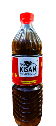  "FP Kisan Naturals Kachi Ghani Mustard Oil - 1L"