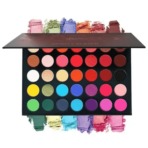 35 Shades Color Studio Pressed Powder Eyeshadow Palette Eyeshadow High Pigmented (Multicolor) Matte & Shimmery Finish