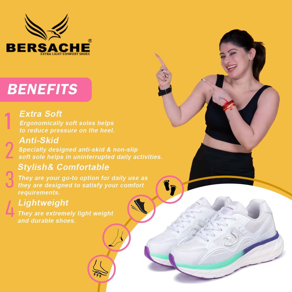 Sophisticated Women Bersache Premium Sports ,walking,Gym,cricket, Trending  Running Shoes For Wo