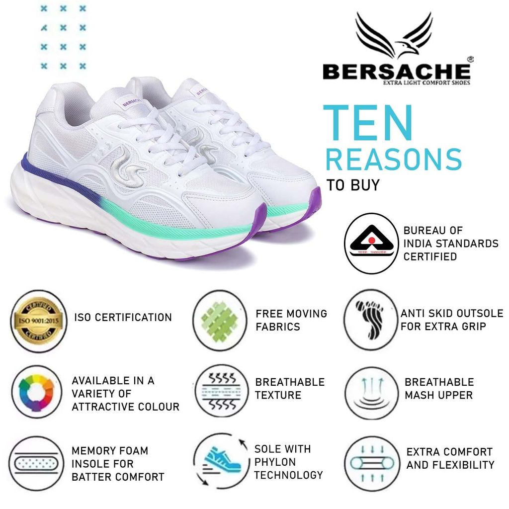 Sophisticated Women Bersache Premium Sports ,walking,Gym,cricket, Trending  Running Shoes For Wo