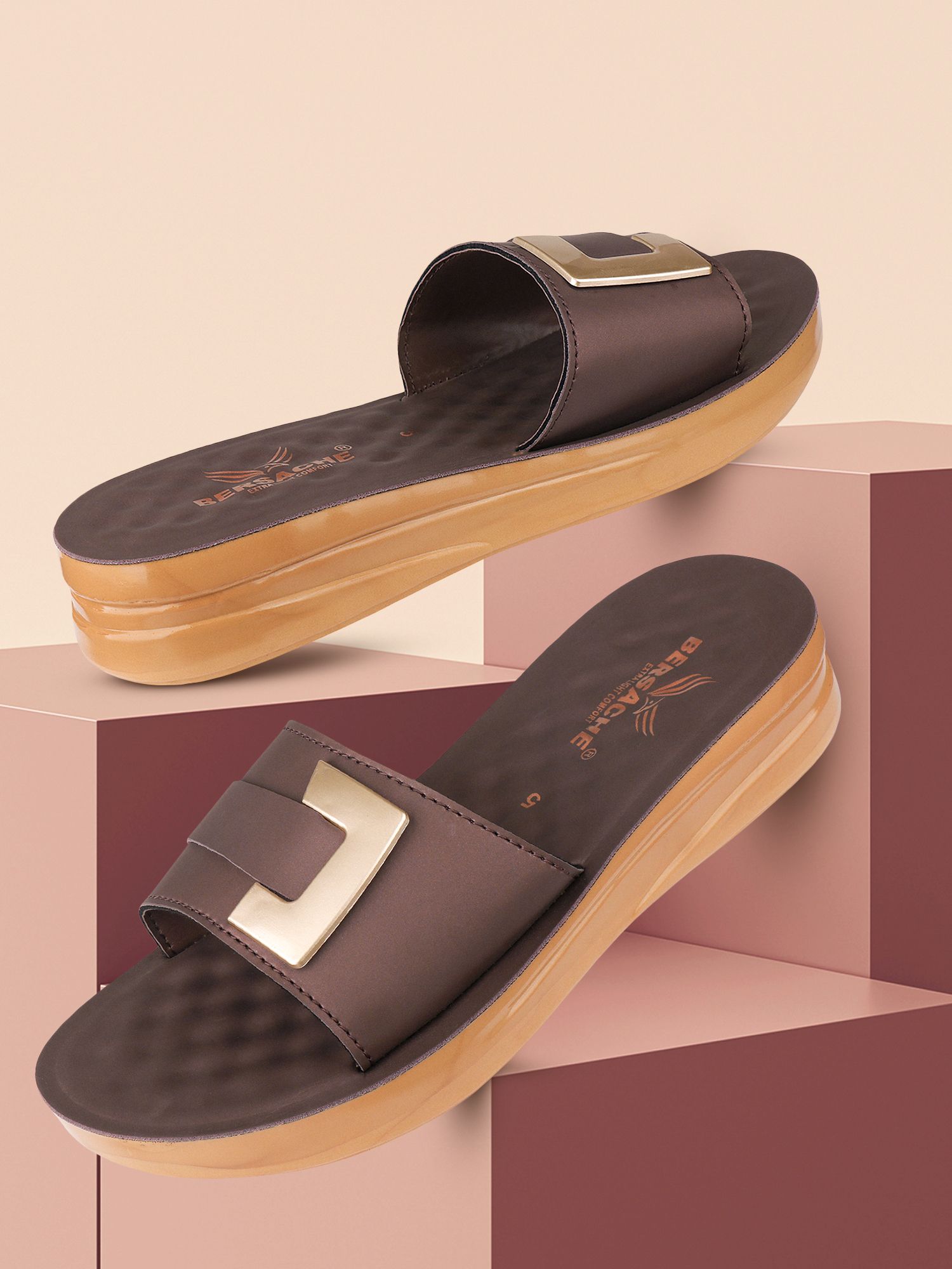 Bersache Extra Soft Classic Casual with Back Strap Regular wear with Ultra Soft & Flexibility Technology Sandal for Women's