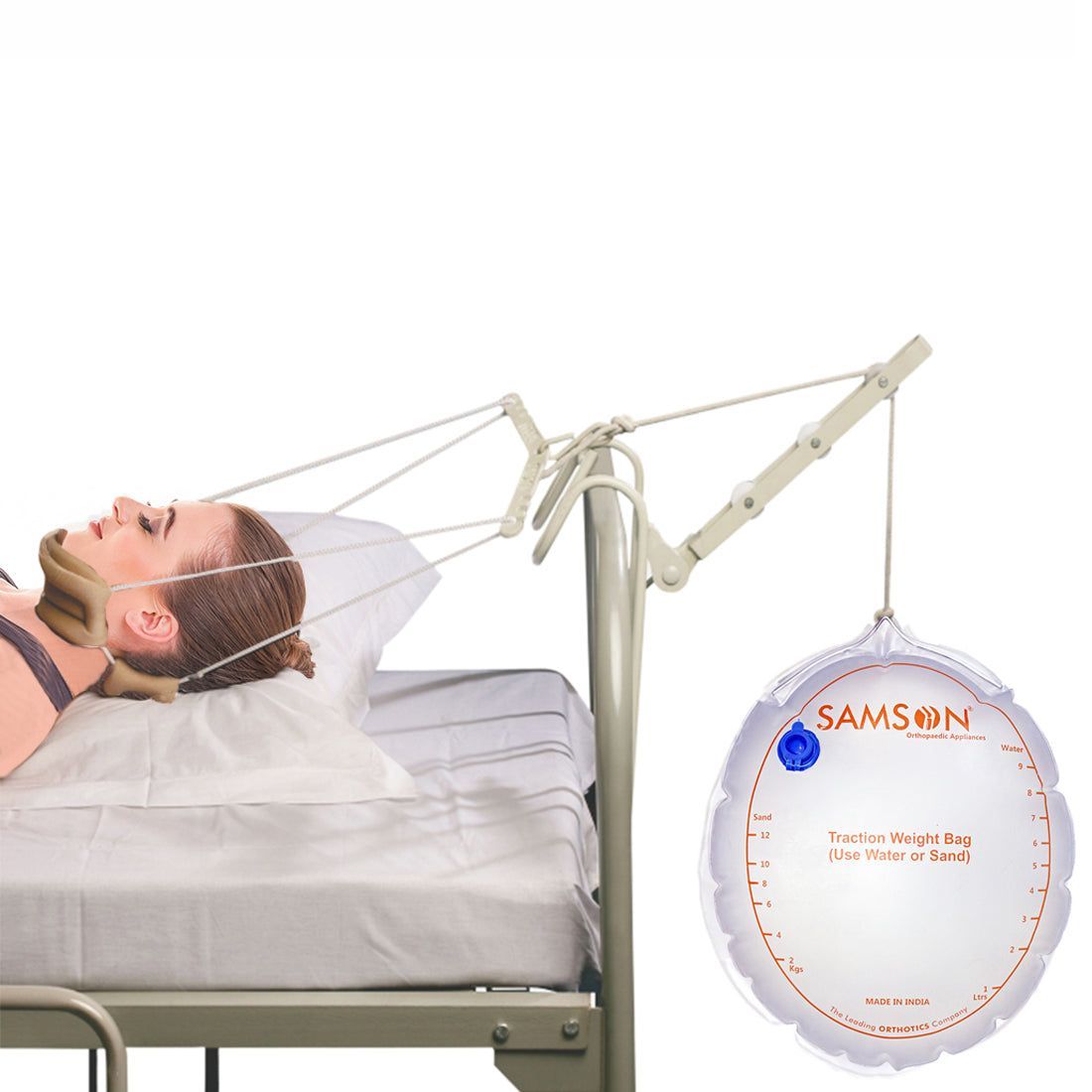 SAMSON Cervical Traction Kit Sleeping with Weight Bag