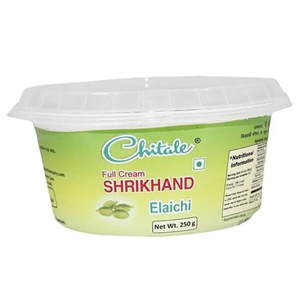 Chitale Dairy Full Cream Shrikhand Elaichi, 250 G Cup Chitale Dairy Full Cream Shrikhand Elaichi, 250 G Cup