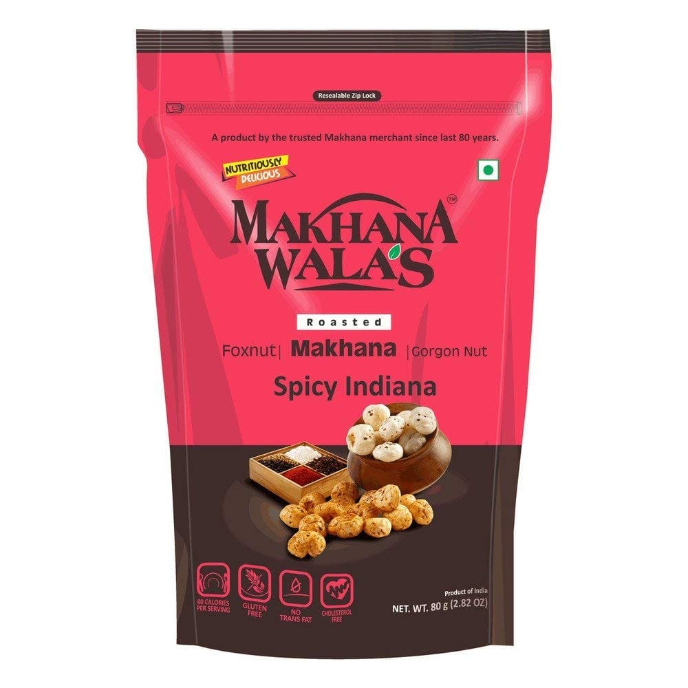 Makhanawala'S Roasted Makhana, Spicy Indiana, 2X80G