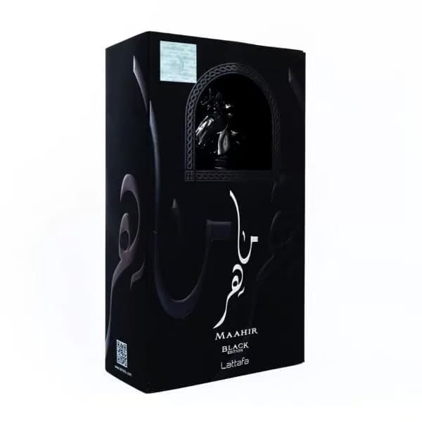 Lattafa Maahir Black Edition EDP 100ml Unisex Fragrance with Rich Oriental Woody Scent Origin UAE Perfume