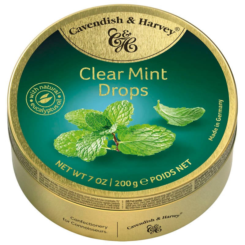 Cavendish & Harvey Clear Mint Drops, 200 gm