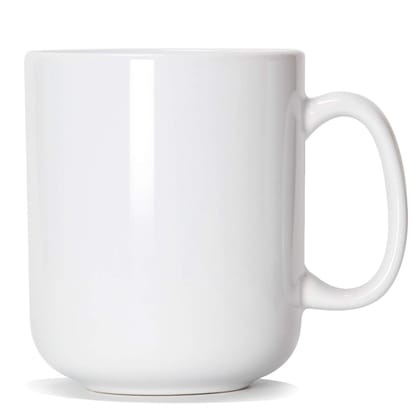 White Ceramic Mug with Handle