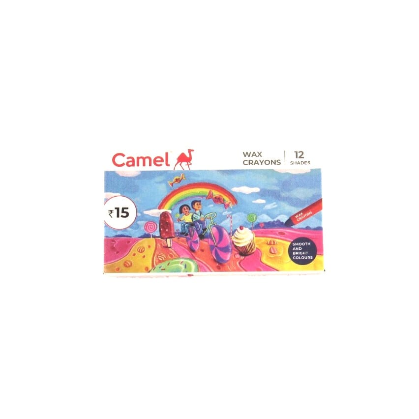 Camel 12 Wax Crayons
