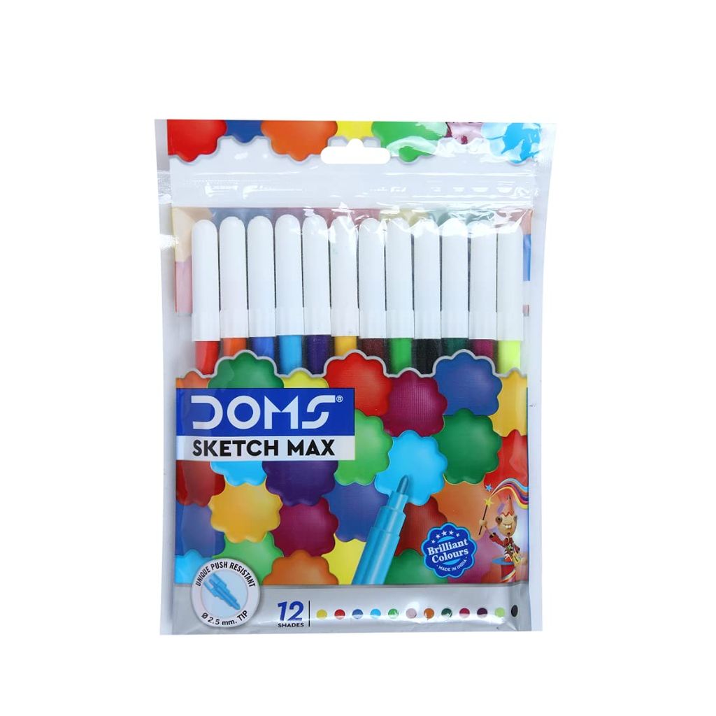 Doms Sketch Max Non-Toxic Water Colour Sketch Pens