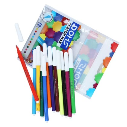 Doms Sketch Max Non-Toxic Water Colour Sketch Pens