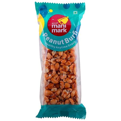 Manimark Peanut Burfi - Healthy Snack, 90 G
