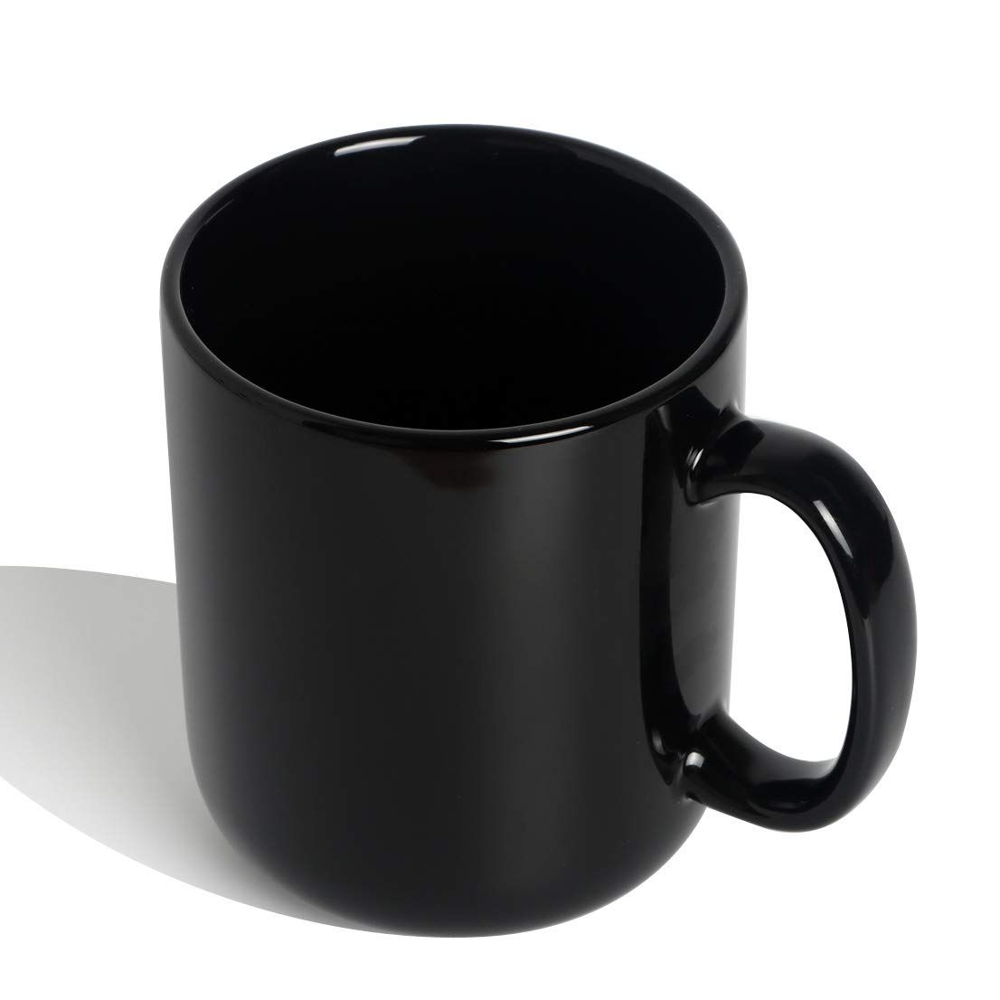 Black Ceramic Mug with Handle