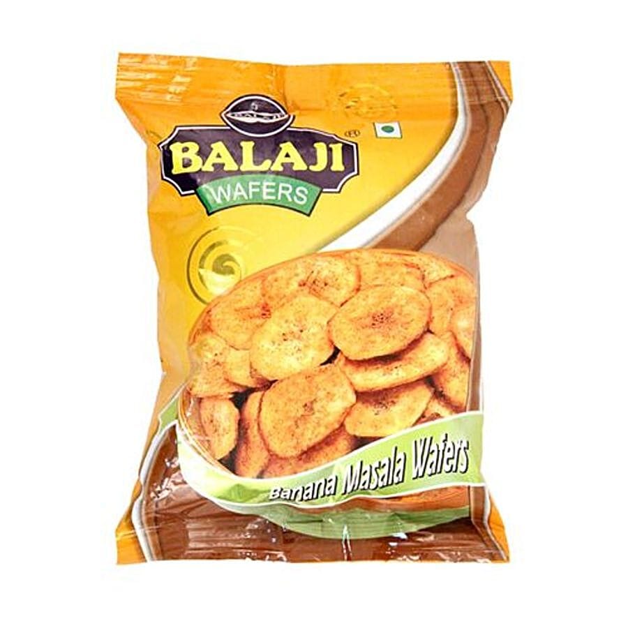 Balaji Namkeen - Banana Masala Wafers, 30 G Pouch