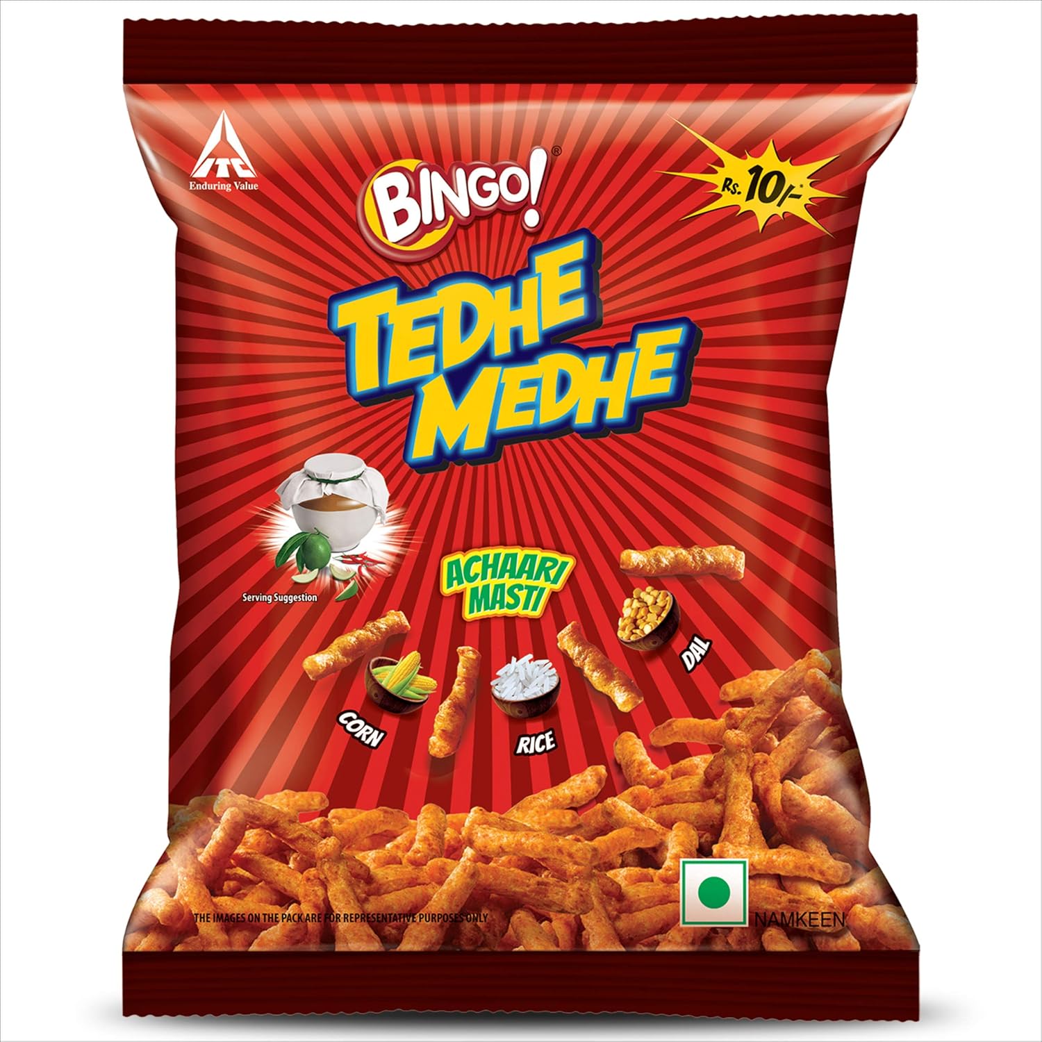 Bingo Tedhe Medhe Achari Masti Pouch, 45 G