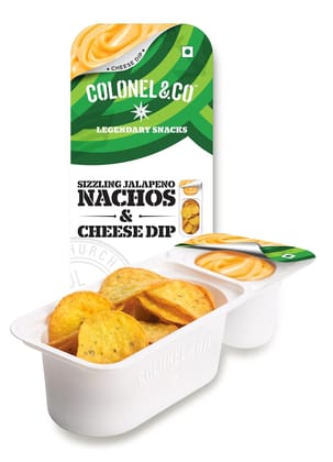 Colonel & Co Sizzling Jalapeno Nachos With Cheese Dip, 75G