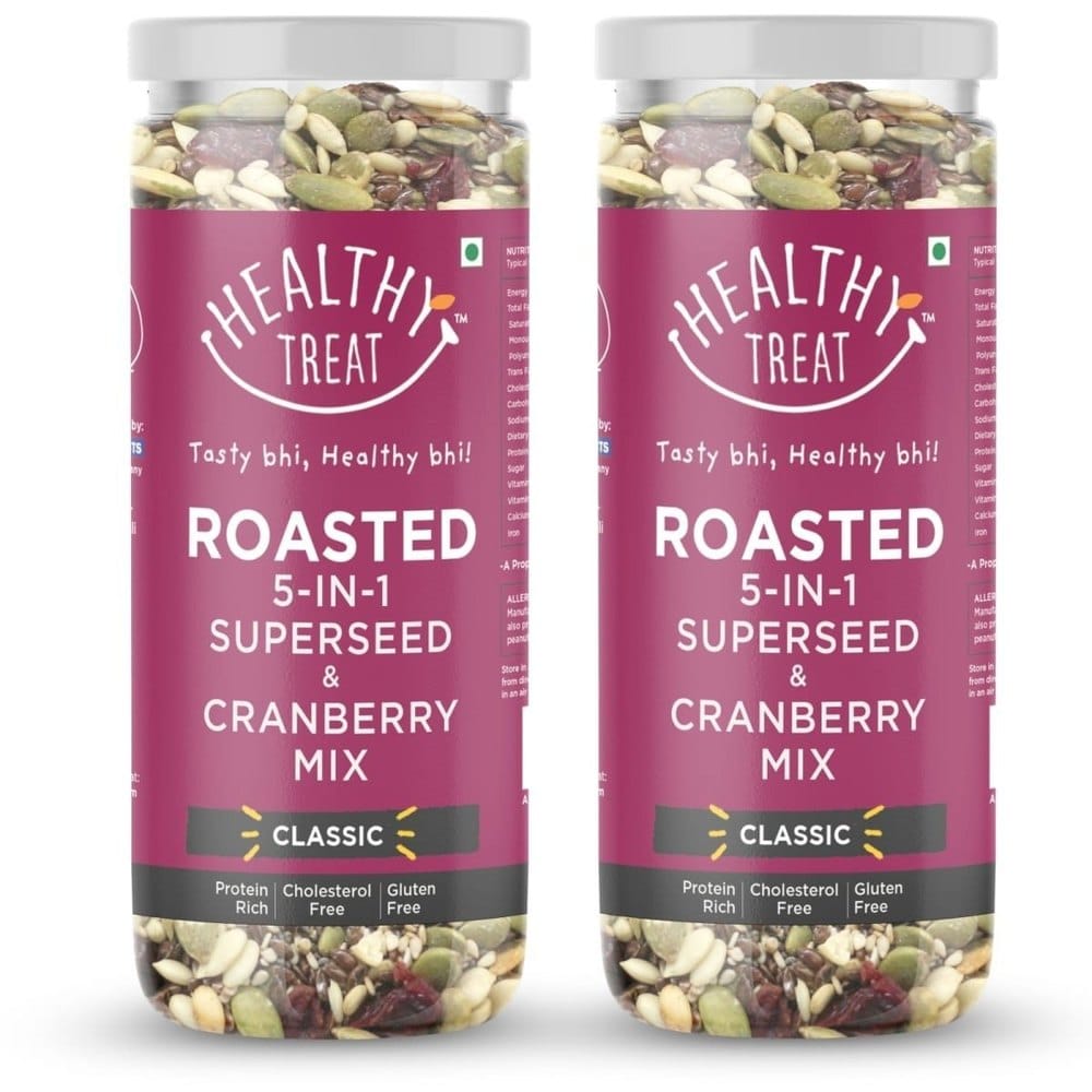 Healthy Treat Roasted 5 in 1 Seed + Cranberry Mix, 300 gm