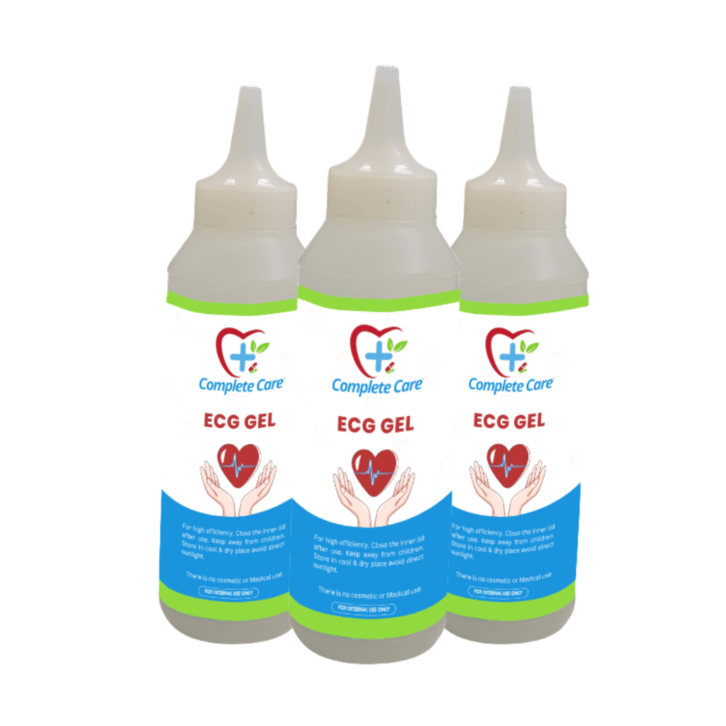 Complete Care ECG Gel, High Conductivity, Skin Friendly & Ultrasound Compatible, Electrocardiography, Physio & Therapeutic Purpose Gel