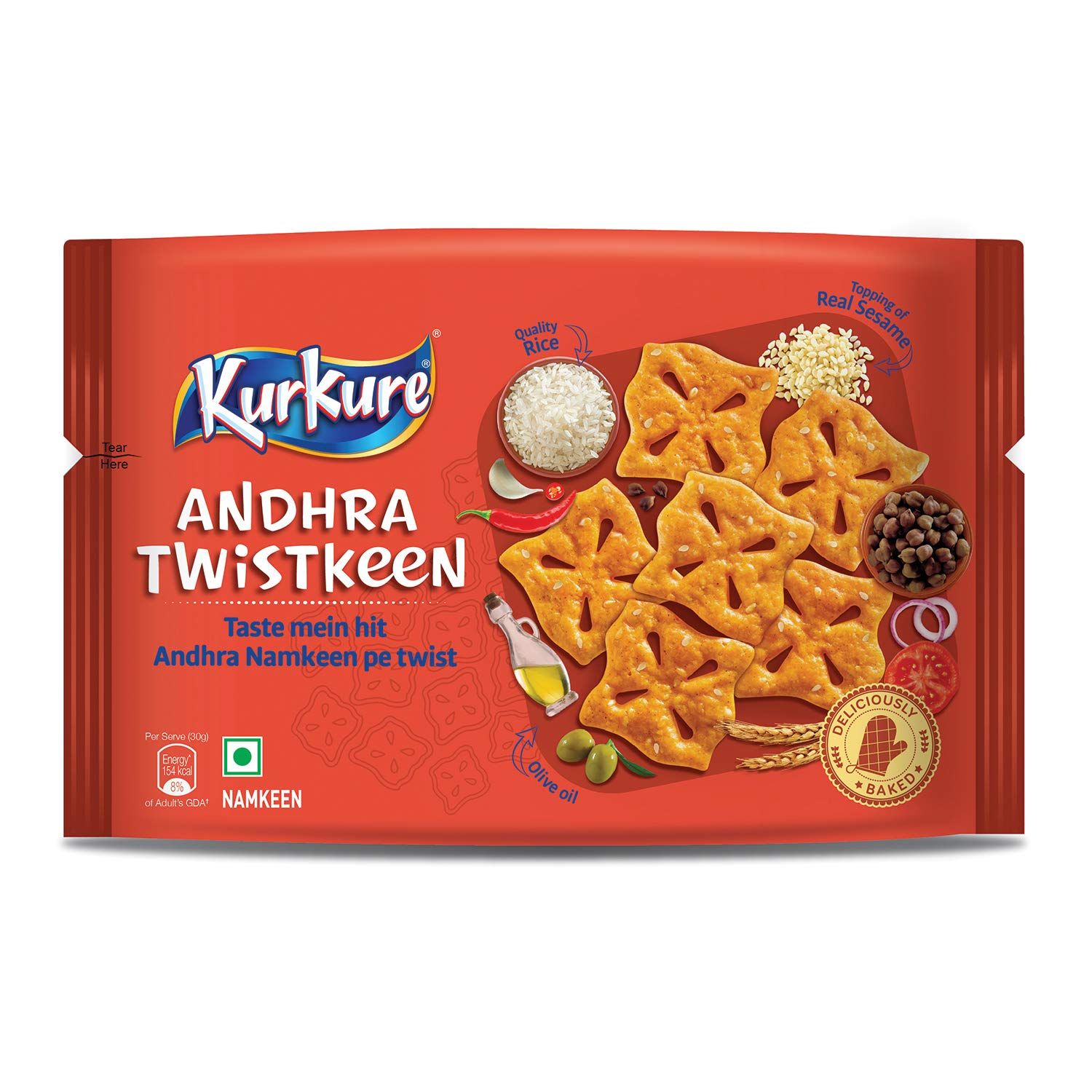 Kurkure Andhra Twistkeen, 96Gm Pack
