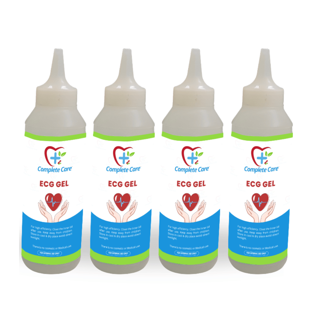 Complete Care ECG Gel, High Conductivity, Skin Friendly & Ultrasound Compatible, Electrocardiography, Physio & Therapeutic Purpose Gel