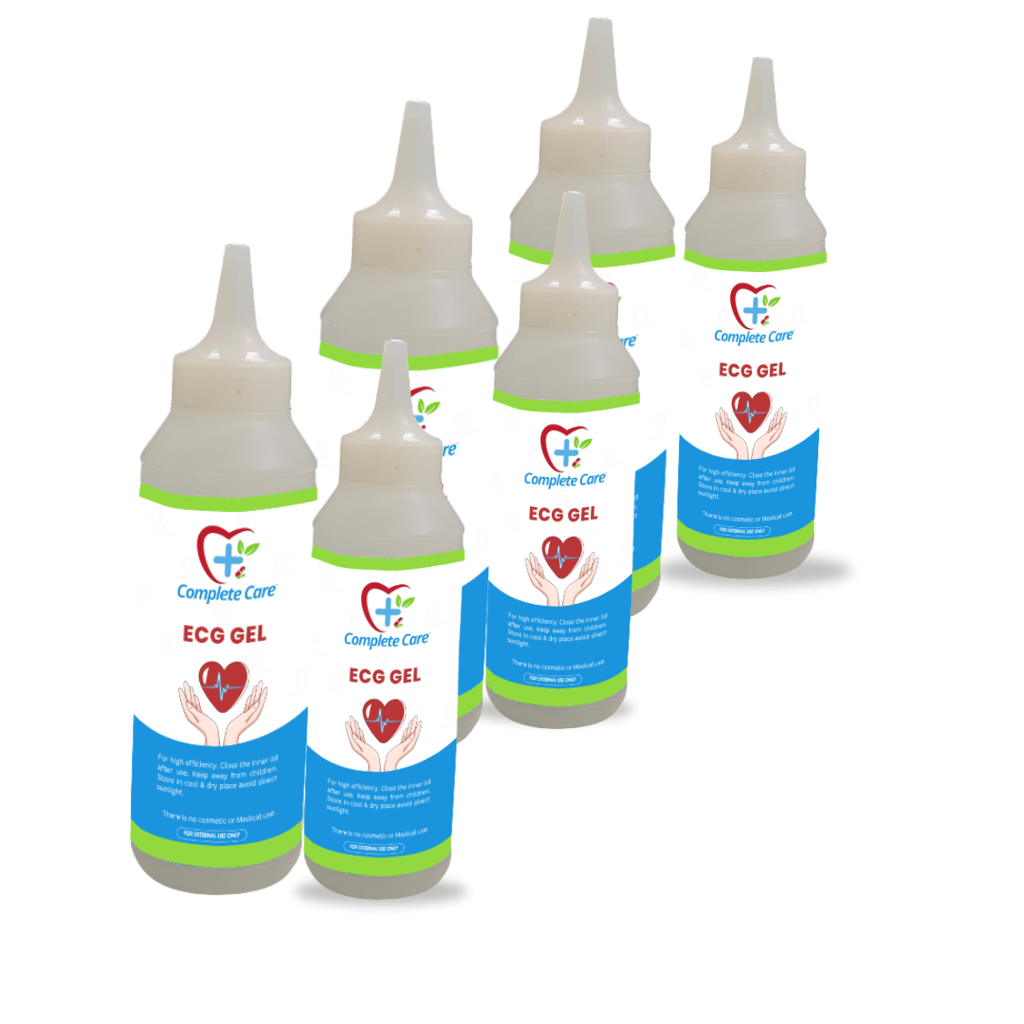 Complete Care ECG Gel, High Conductivity, Skin Friendly & Ultrasound Compatible, Electrocardiography, Physio & Therapeutic Purpose Gel