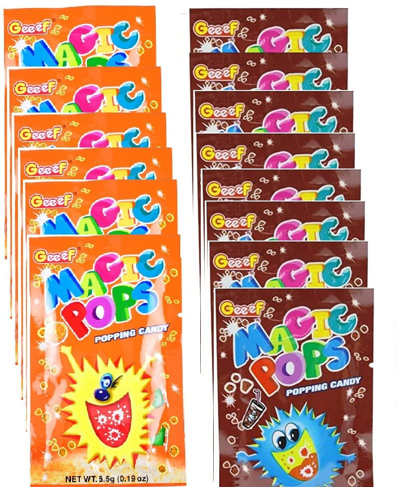 Geeef Magic Pop Popping Candy Cola + Orange Flavour (20 X 5.5 G)