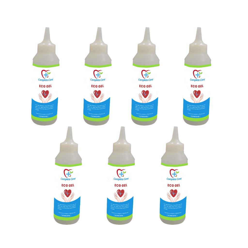 Complete Care ECG Gel, High Conductivity, Skin Friendly & Ultrasound Compatible, Electrocardiography, Physio & Therapeutic Purpose Gel