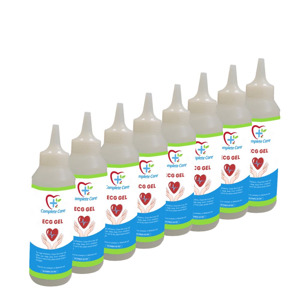 Complete Care ECG Gel, High Conductivity, Skin Friendly & Ultrasound Compatible, Electrocardiography, Physio & Therapeutic Purpose Gel