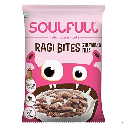 Tata Soulfull Strawberry Fills - Ragi Bites, 35 G