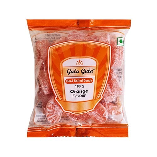 Gula Gula Orange Flavour Candy, 100 gm