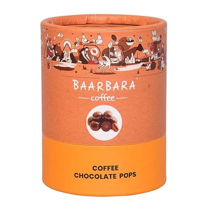 Baarbara Chocolate | Coffee Chocolate Pops | Pure Milk Chocolate Pops, 60 Gms