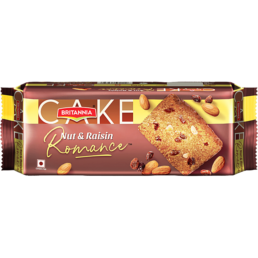 Britannia Romance Cake, Nuts & Raisin, 140 G