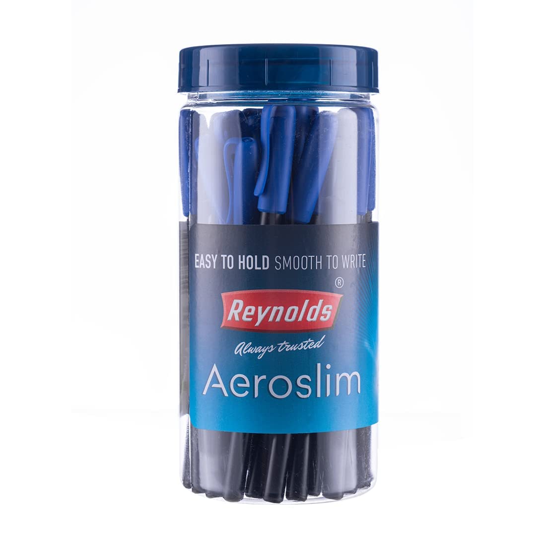 Reynolds Aeroslim Ball Pen Jar -25 Ct -Blue Pack Of 5