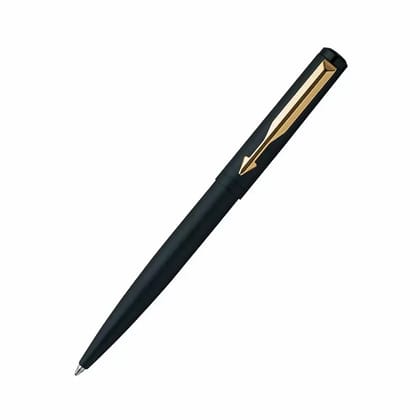 Parker Vector Matte Black Gold Plated GT Ball Pen (Blue)
