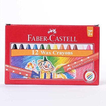 Faber-Castell 57mm Wax Crayons (Multicolor)