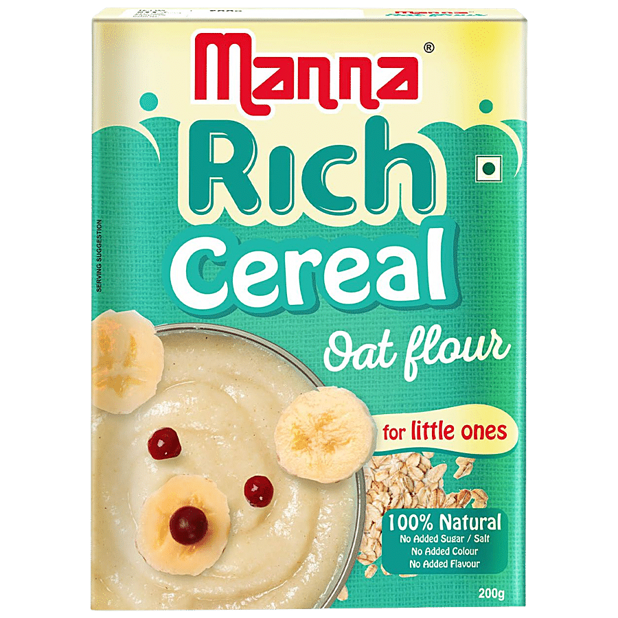 Manna Baby Cereal, Oat Flour, 100% Natural, No Added Sugar, 200 G