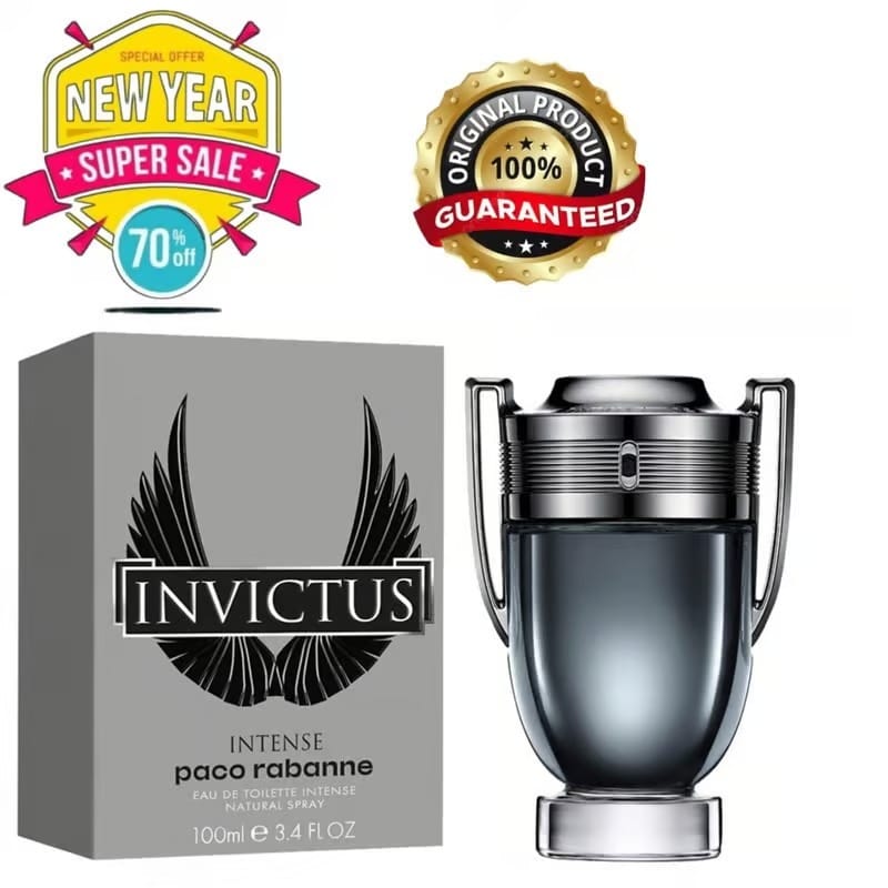 Paco Rabanne Invictus Intense Eau De Parfum 100ml Bold & Masculine Fragrance Perfume Luxury Perfume