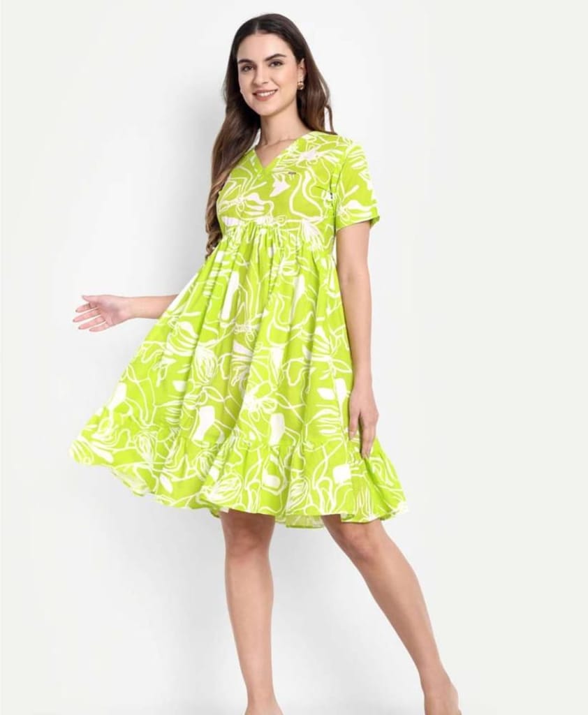 Women's Plus Size Floral Print A-Line Dress